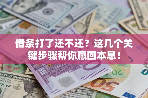 济南借条打了还不还？这几个关键步骤帮你赢回本息！
