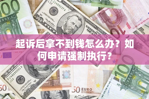 济南起诉后拿不到钱怎么办？如何申请强制执行？