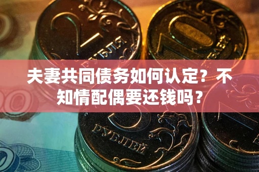 济南夫妻共同债务如何认定？不知情配偶要还钱吗？