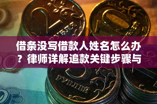 济南借条没写借款人姓名怎么办？律师详解追款关键步骤与证据链构建