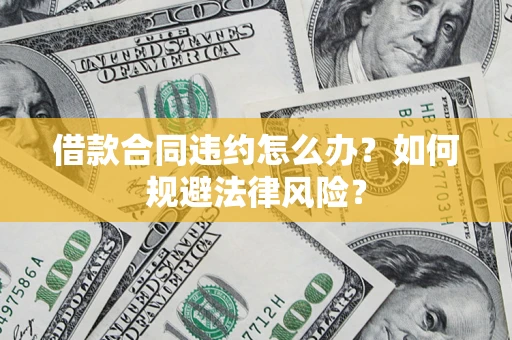 济南借款合同违约怎么办？如何规避法律风险？